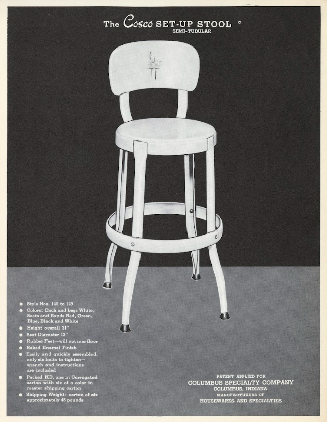 The Cosco Step Stool Semi Tubular Cosco Products   18631002385293